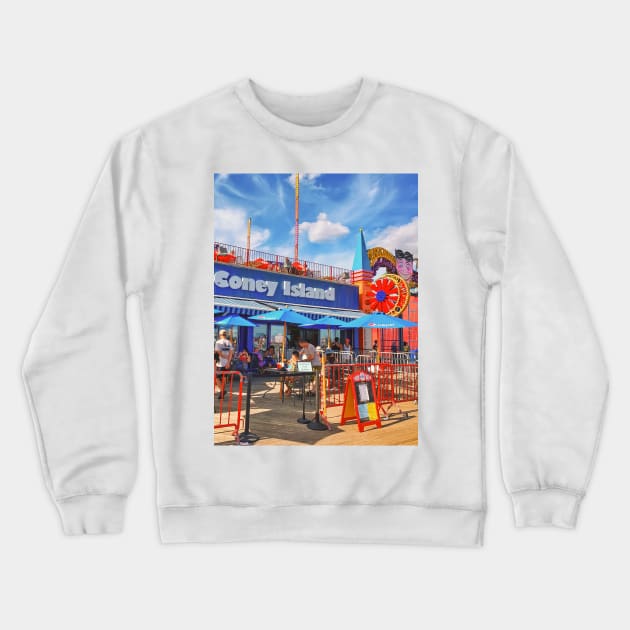 Coney Island, Brooklyn, NYC Crewneck Sweatshirt by eleonoraingrid